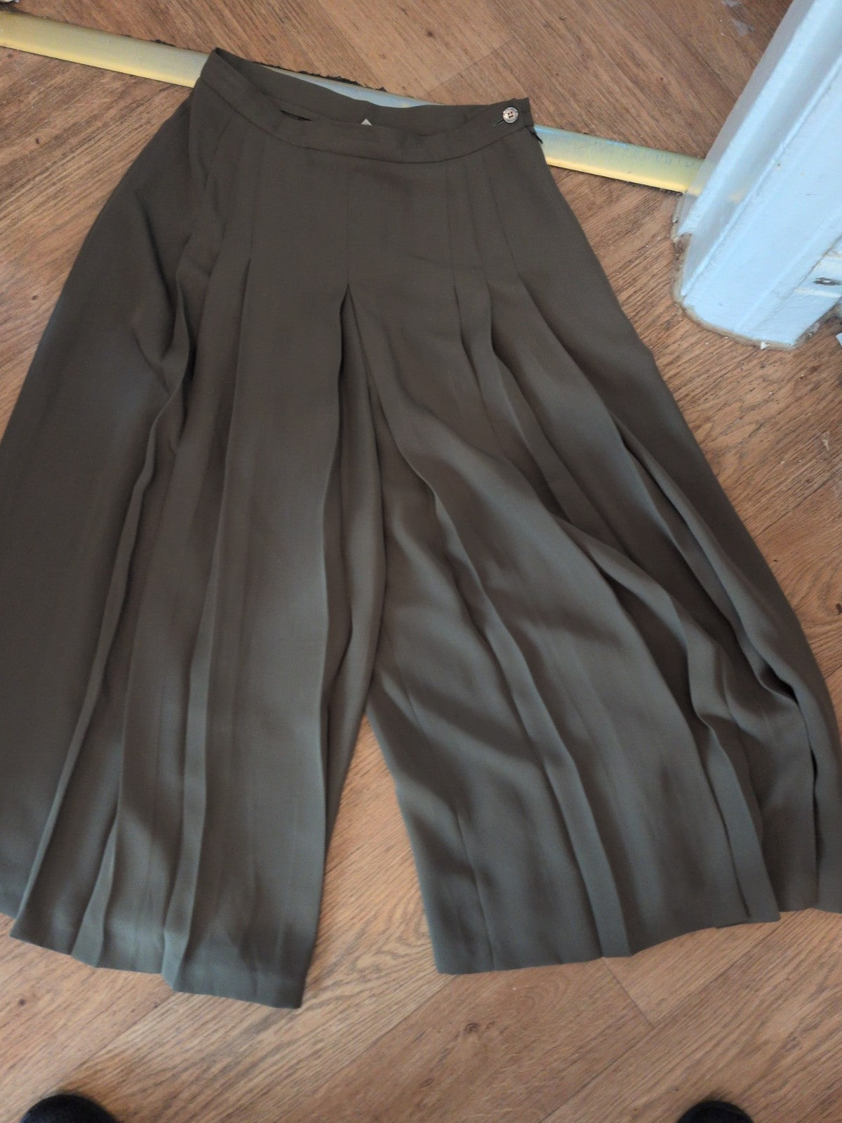 Country Casuals 12 Khaki Wide Leg Trousers