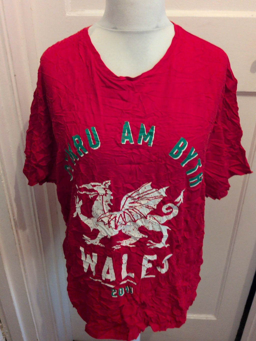 F&F 3XL Red Wales T-shirt Short Sleeve