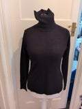 M&Co 14 Black Long Sleeve High Neck Jumper
