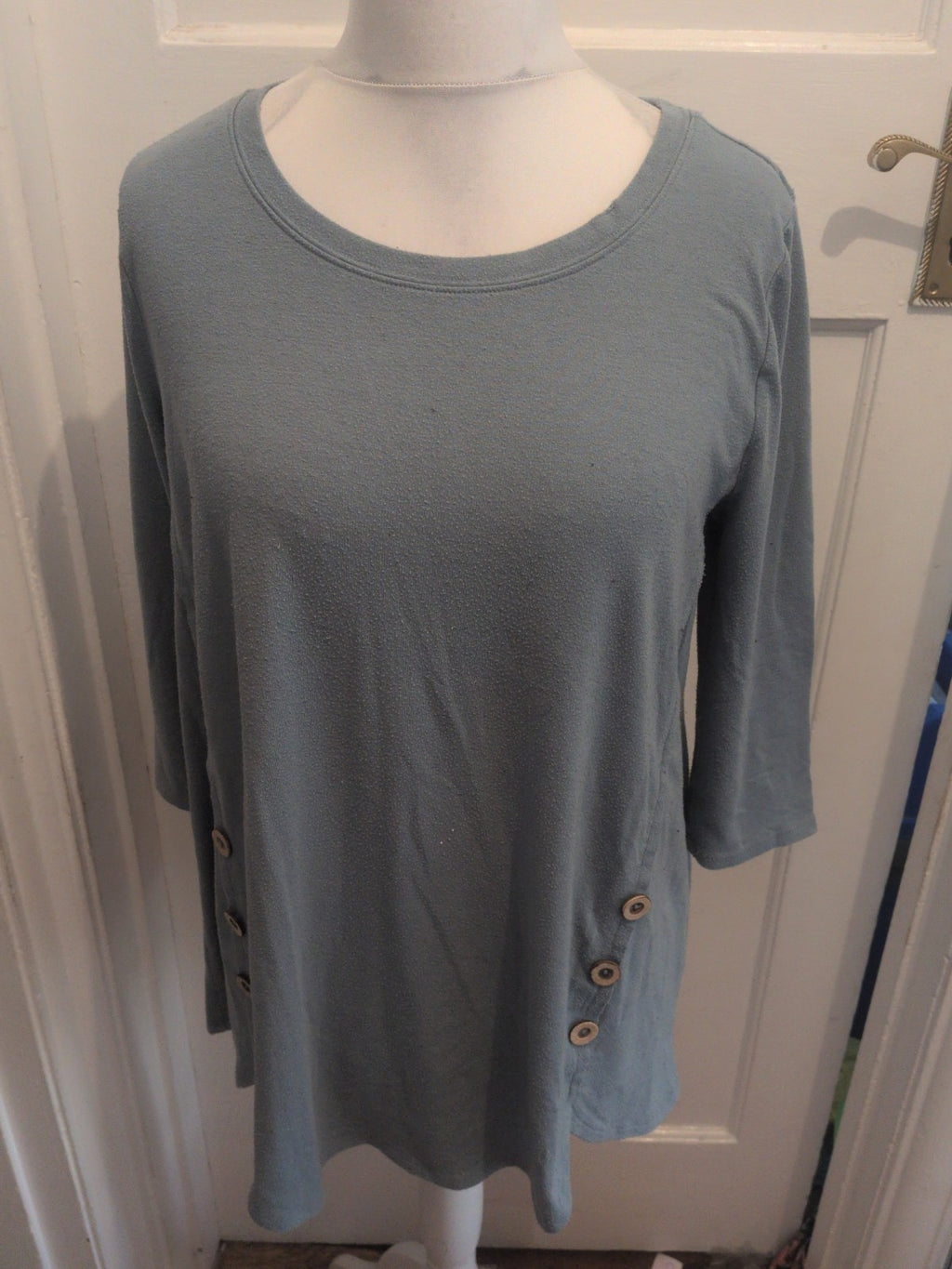 Zenana XL Blue 3/4 Sleeve T-shirt