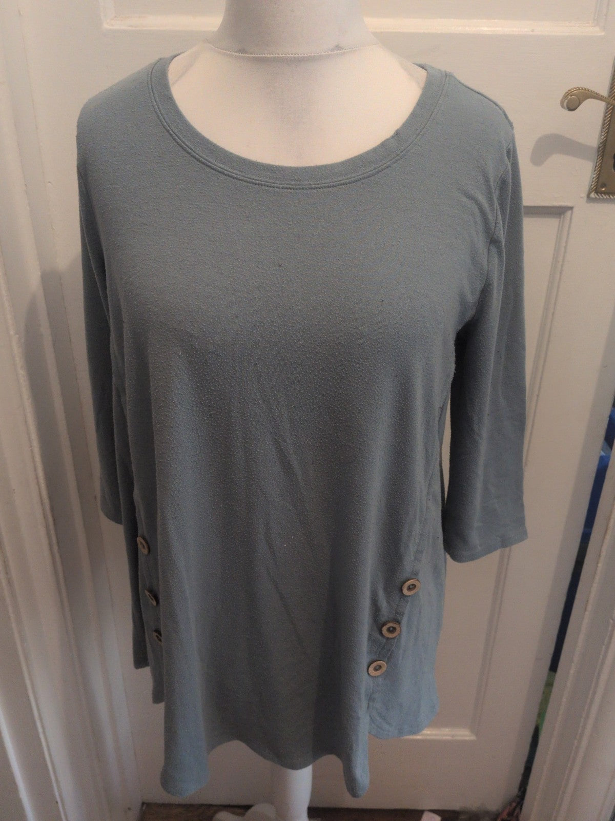 Zenana XL Blue 3/4 Sleeve T-shirt