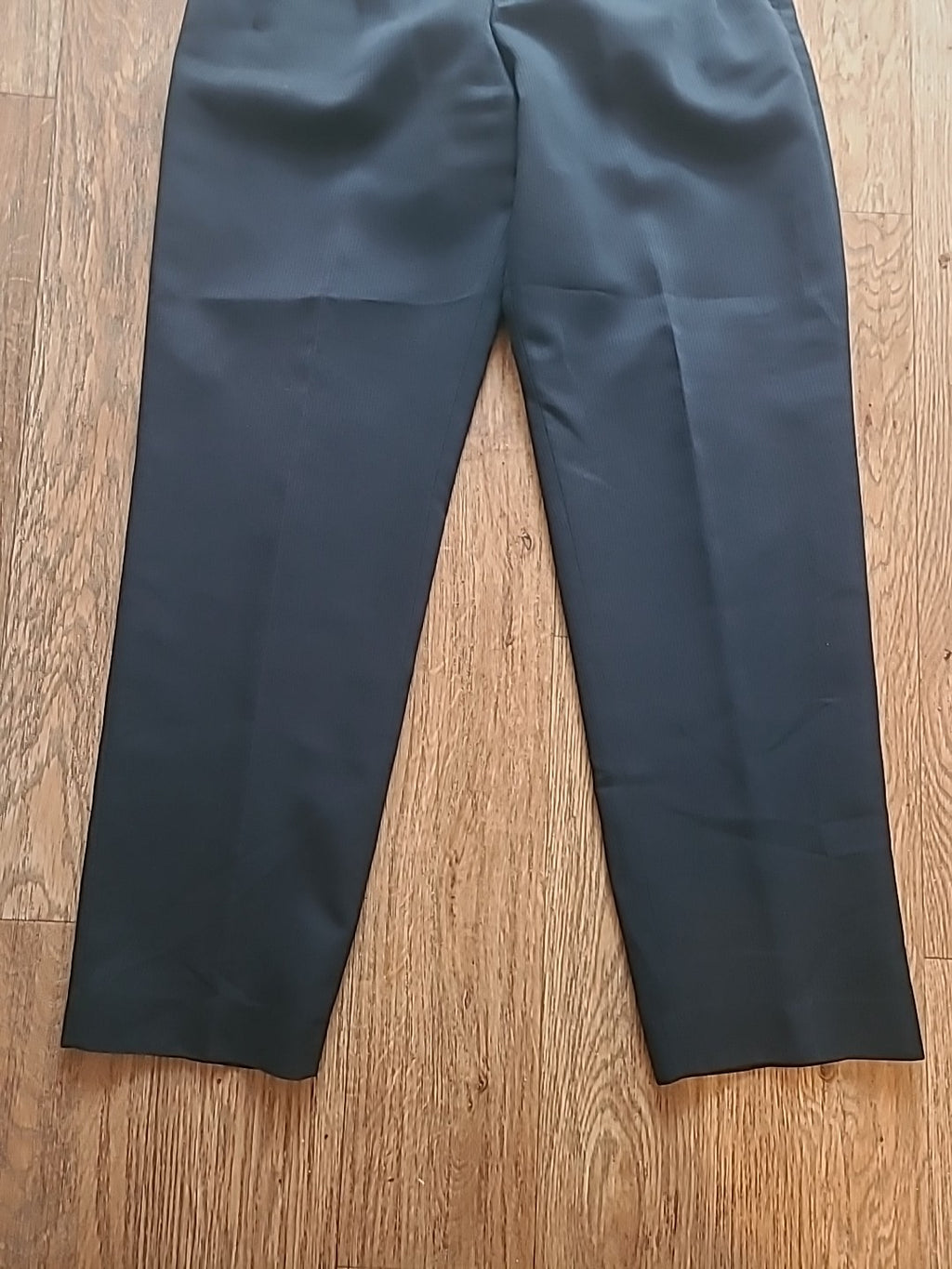 Mens Joe Delancey Size 32R Black Detailed Formal Trousers