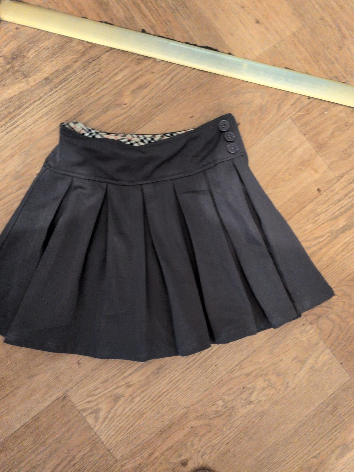 Benzoe 10-11 Years Grey Lined Pleat Skirt Short Length