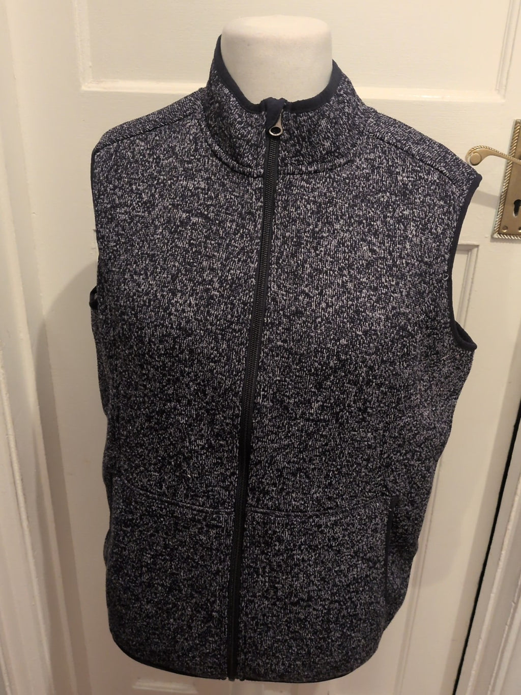 Esmara 16-18 Navy Fleck Fleece Lined Waistcoat