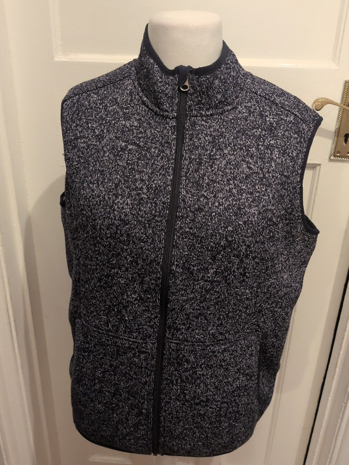 Esmara 16-18 Navy Fleck Fleece Lined Waistcoat