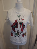 Ladies George Disney Size 8-10 Night Before Christmas Pyjama Top