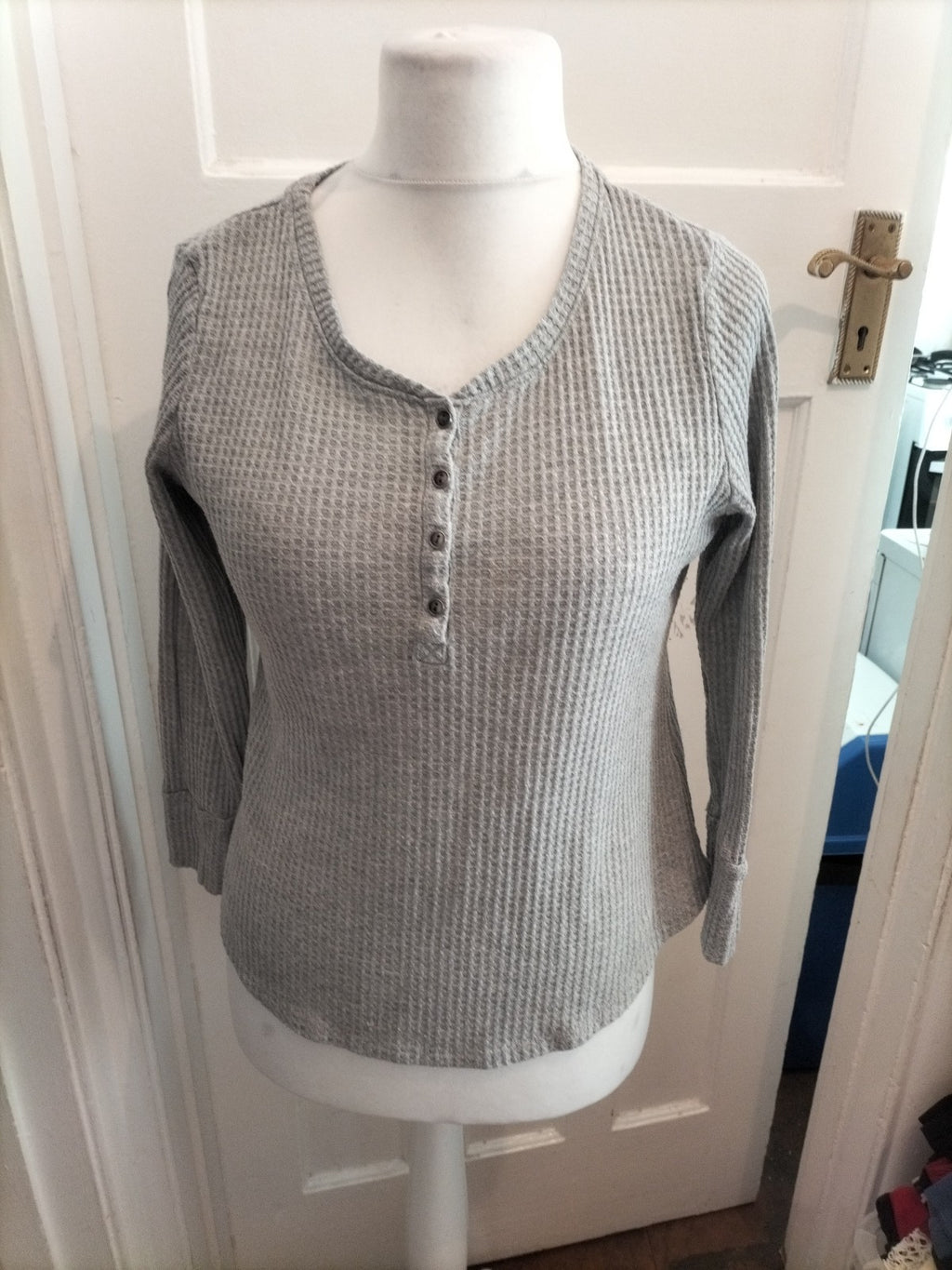 Papaya 14 Grey Texture Jumper Lightweight Blouse