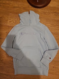 Girls Champion Size 9-10 Years Blue Hoodie