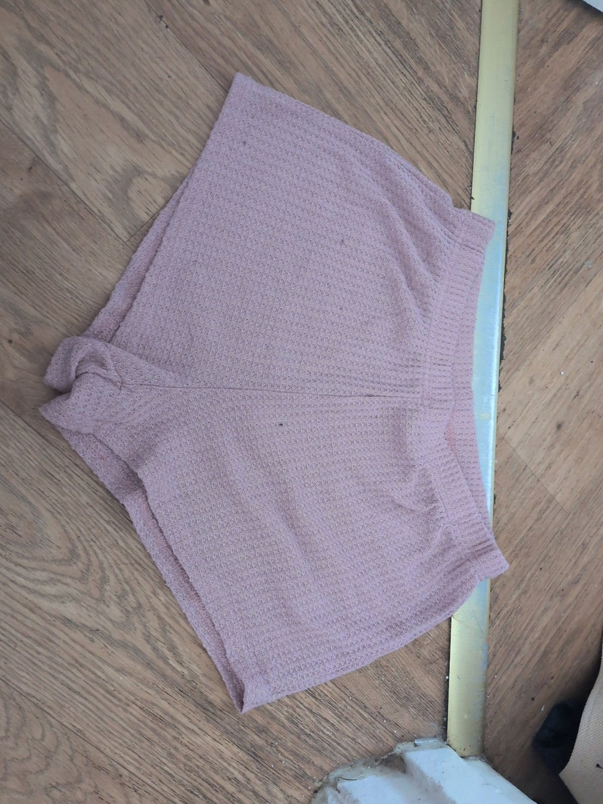 Medium Pink Stretch Hot Pants