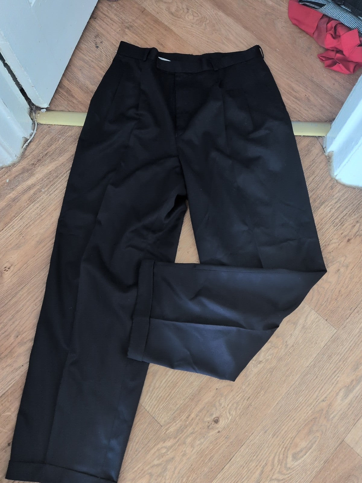 Mens Elite Size 36R Navy Blue Smart Trousers
