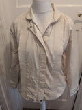 14 White Full Zip Long Sleeve Jacket