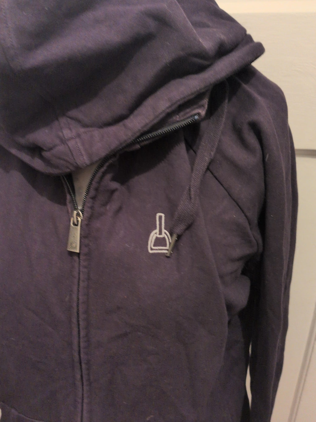 Ladies Brodelle Large Navy Full Zip Hoodie