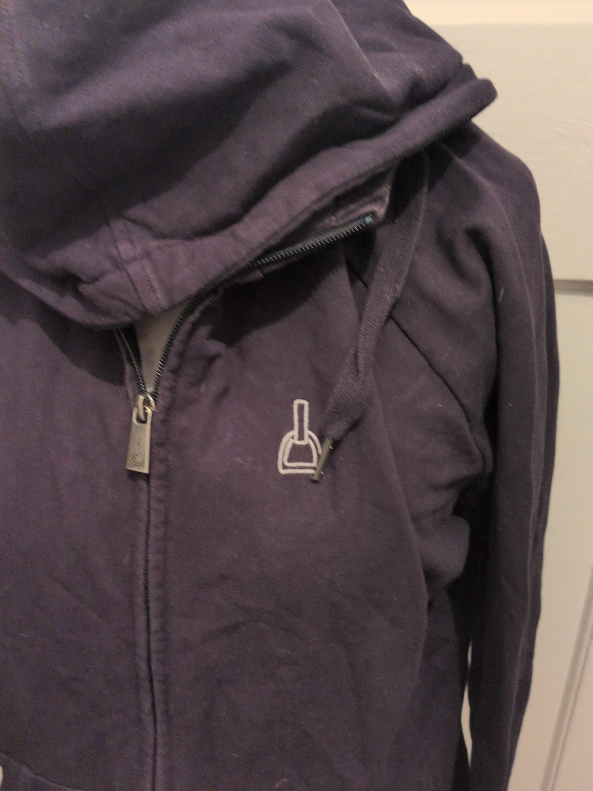 Ladies Brodelle Large Navy Full Zip Hoodie