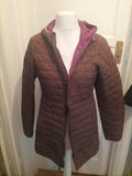Ladies Jack Wolfskin Size 12-14 Brown Long Sleeved Coat Jacket