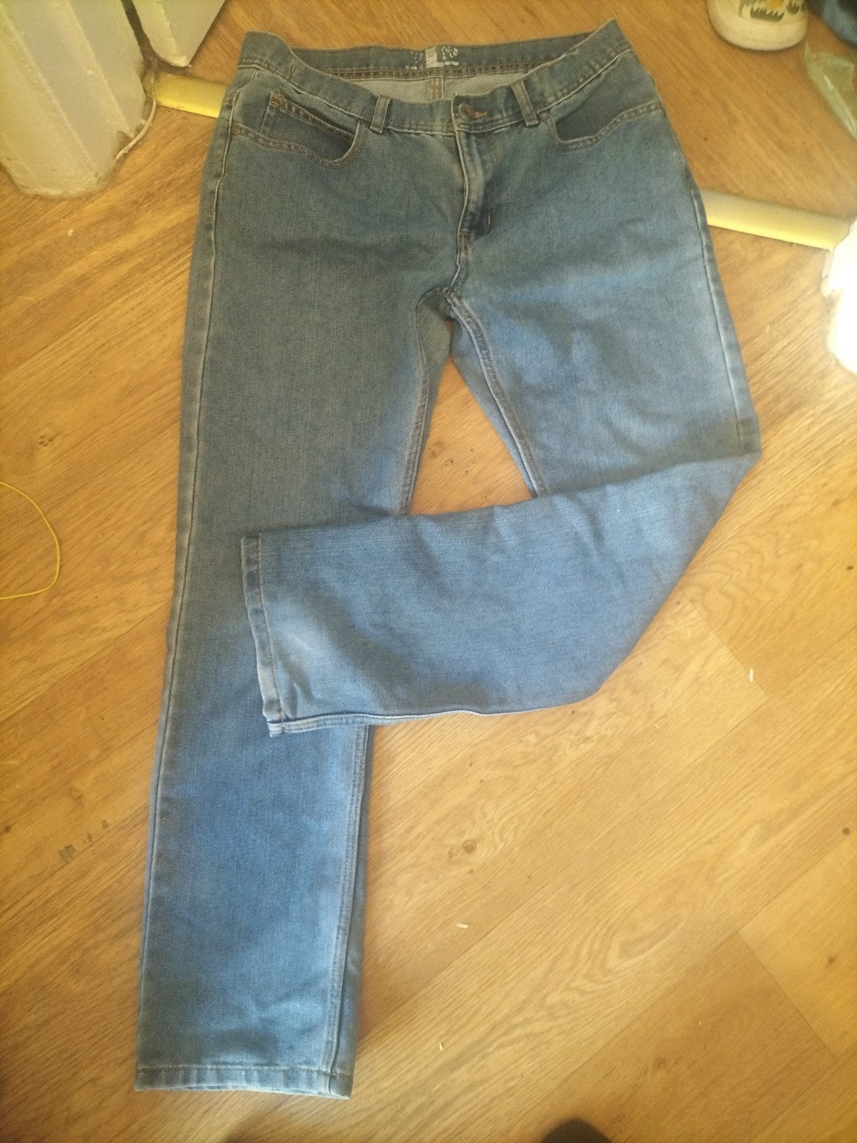 Mens Denim&Co 36/32 Straight Leg Jeans