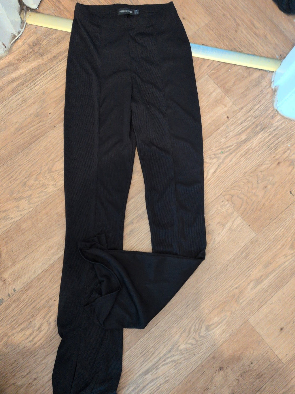 Prettylittlething 10 Black Long Leg Leggings