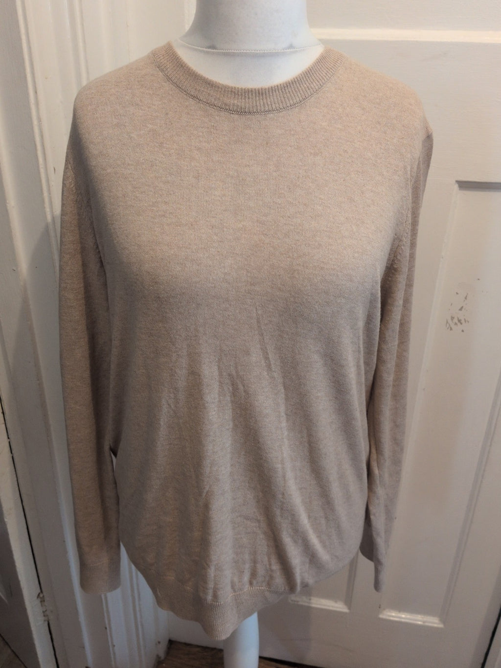New Look Large Pale Beige Long Sleeve Pullover Jumper
