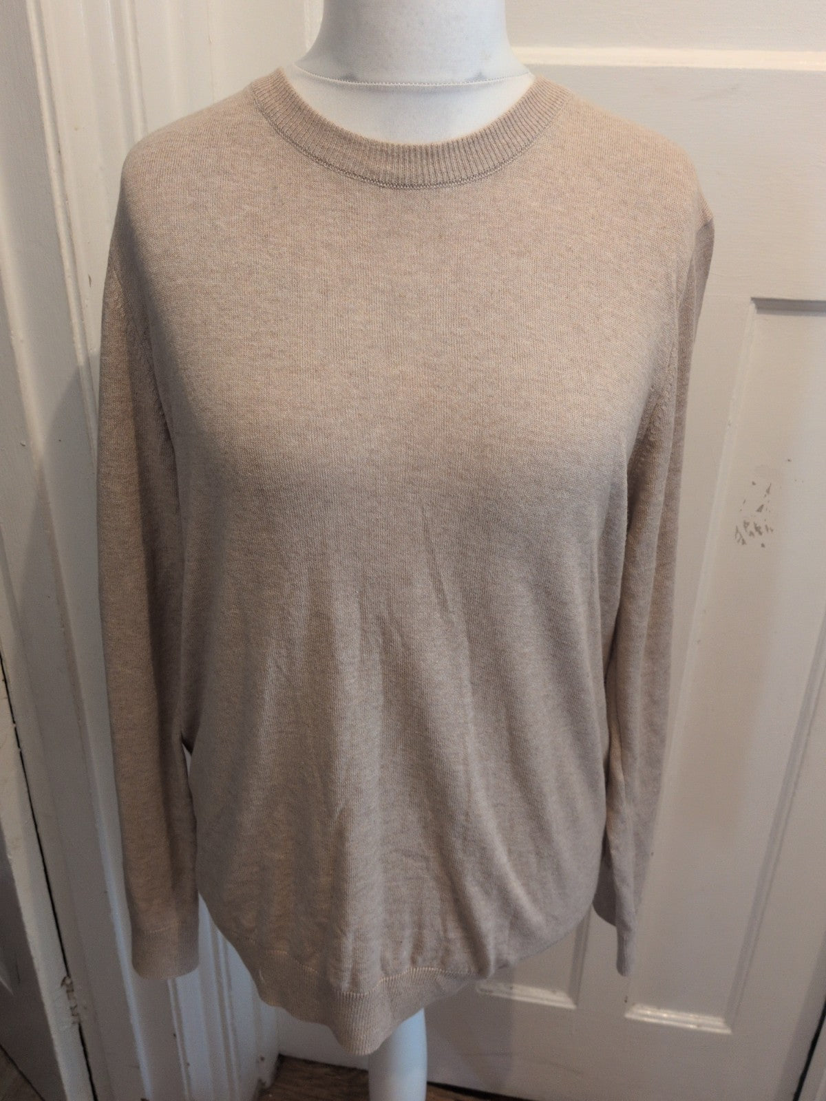 New Look Large Pale Beige Long Sleeve Pullover Jumper