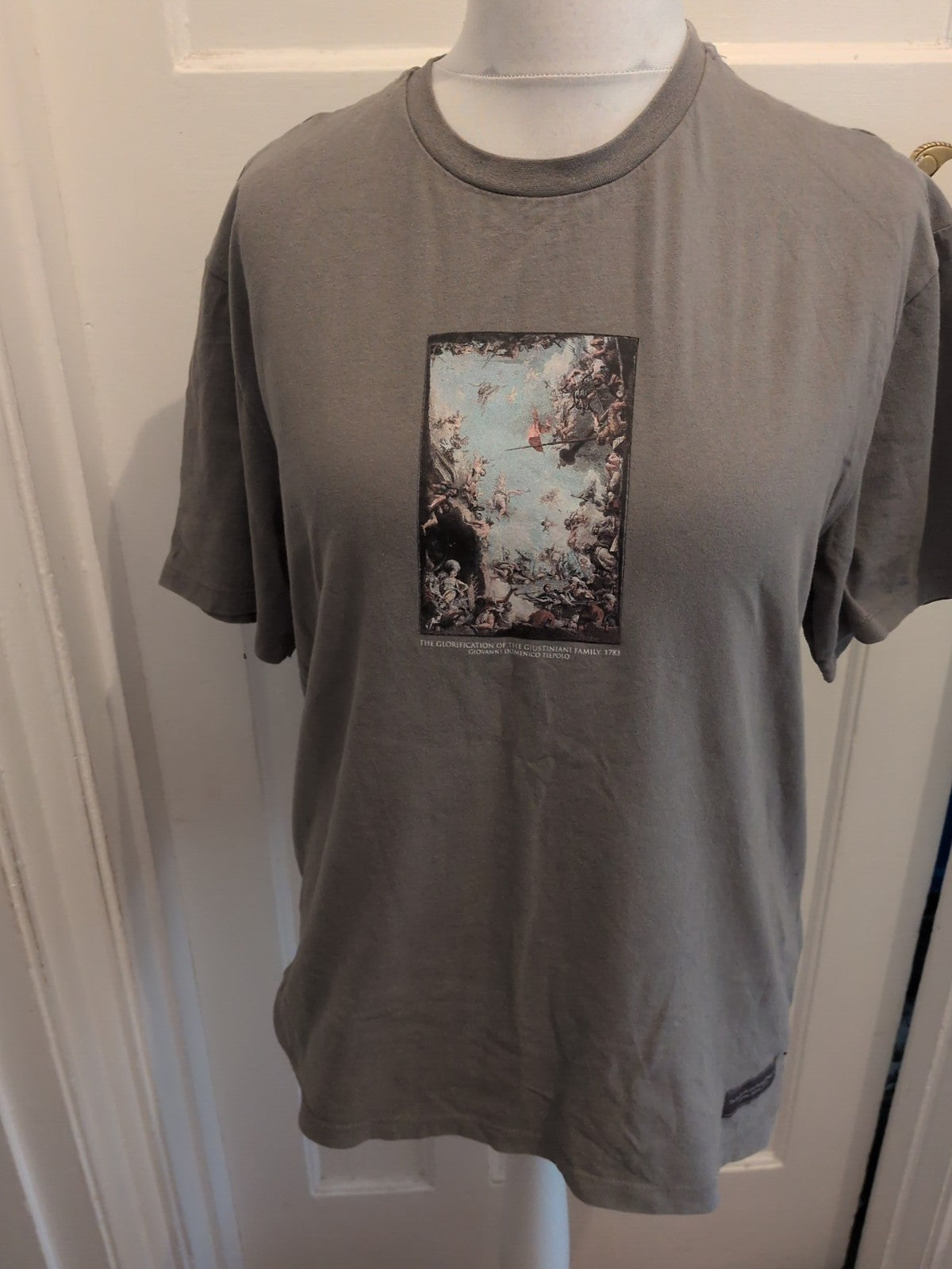Primark M Grey Print Short Sleeve T-shirt