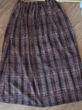 Per Una 8 Multicoloured Lights Style Pattern Elasticated Long Flare Skirt