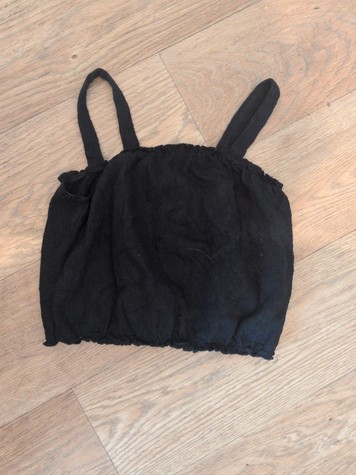 George 7-8 Years Black Sleeveless Crop Top
