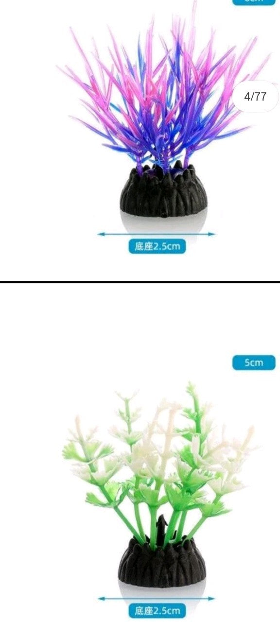 Brand New Aquarium Artificial Plants Mixed