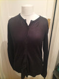 Ladies Bonmarche Size 10 Black Long Sleeved Cardigan