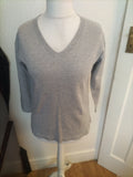 Ladies Crew Clothing Size 10 Grey Long Sleeved Top