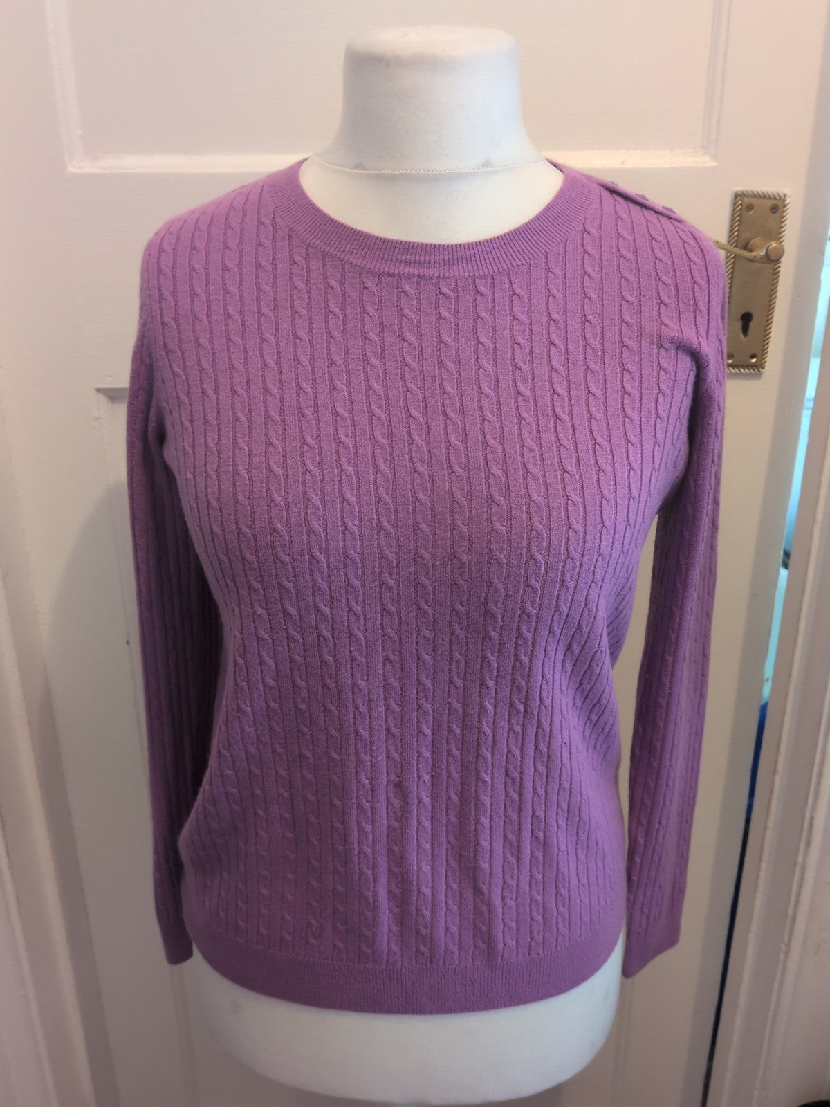 Tu 14 Purple Long Sleeved Lightweight Jumper Mark On Frobt