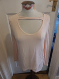 Ladies B.You Size 12/14 Pink Long Sleeved Tshirt