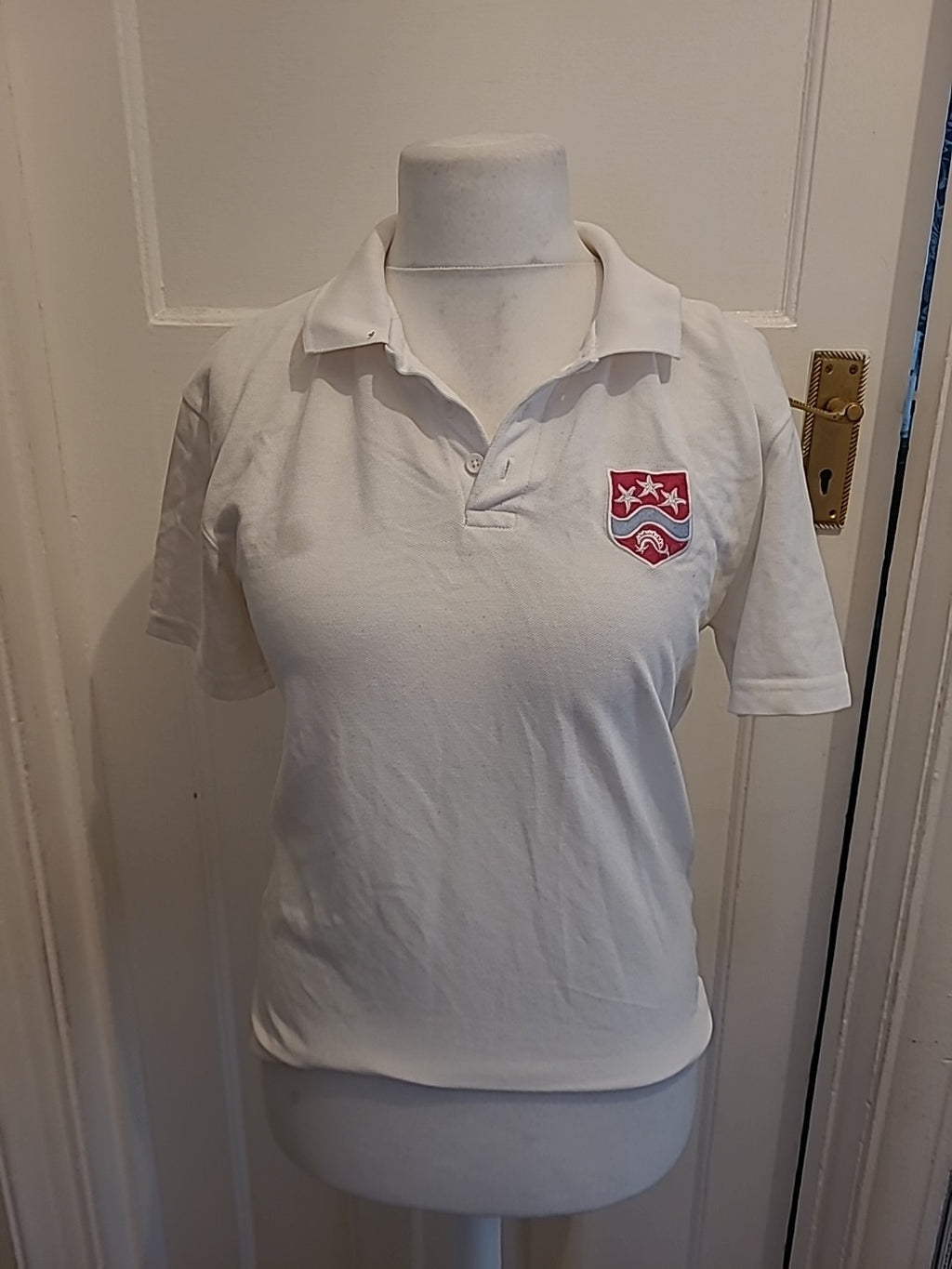 Mens Trutex Size XS White Short Sleeved Polo