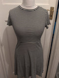 Limited Edition 12 Black Stripe Short Sleeve Dress