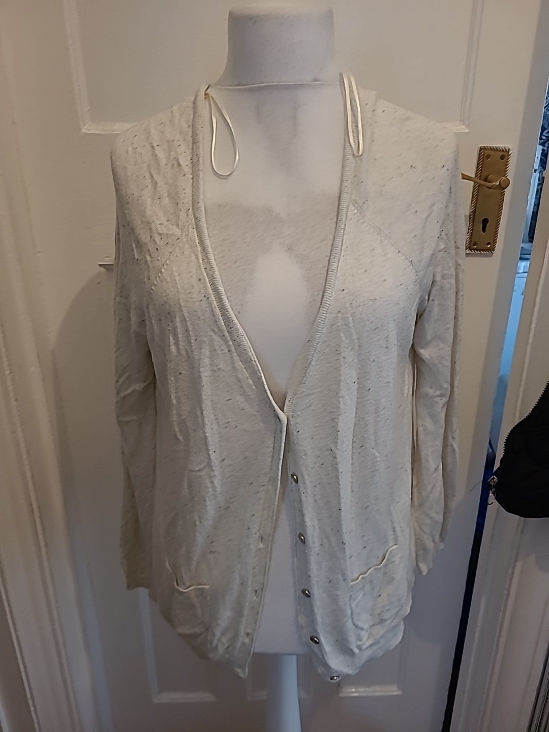 Ladies Marks And Spencer Size 14 Apple Fleck Cardigan
