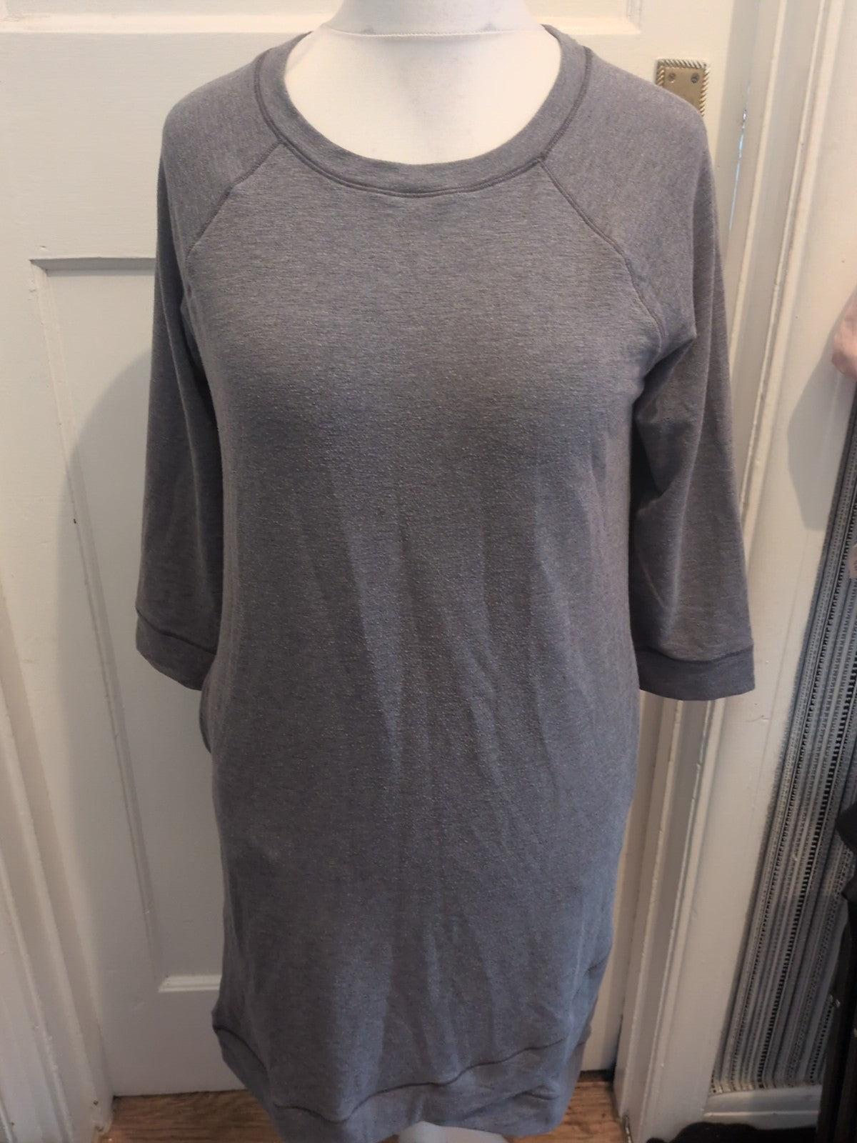 Cuddi Duds Comfort Wear Large Grey Dress
