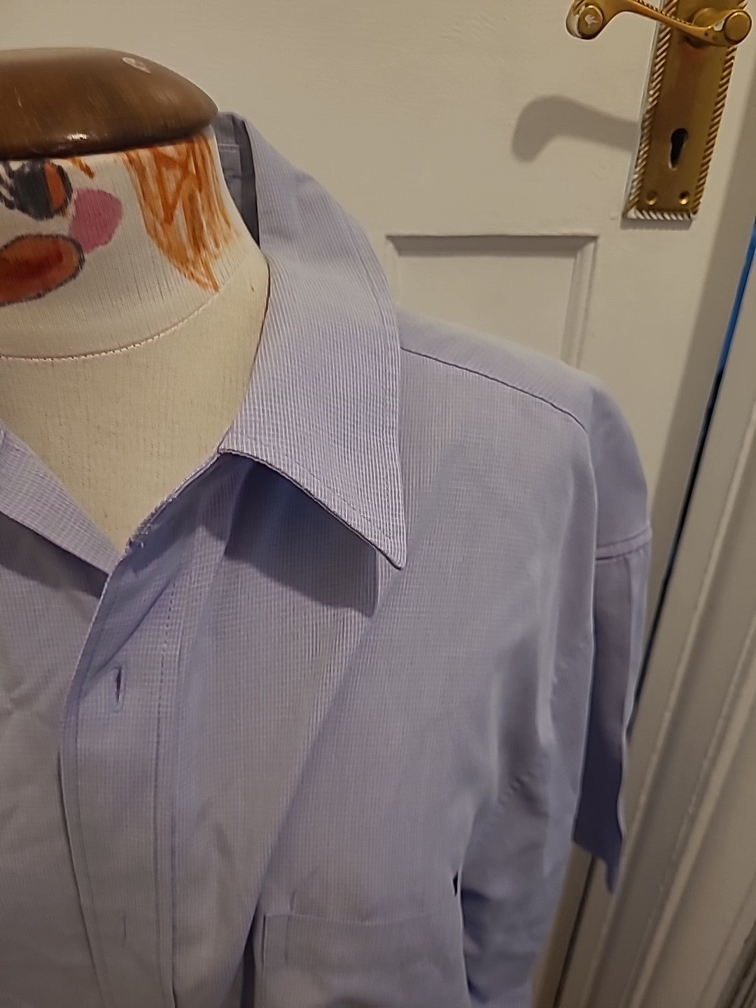 Mens Casual Club Size XL Lilac Soft Touch Short Sleeved Shirt