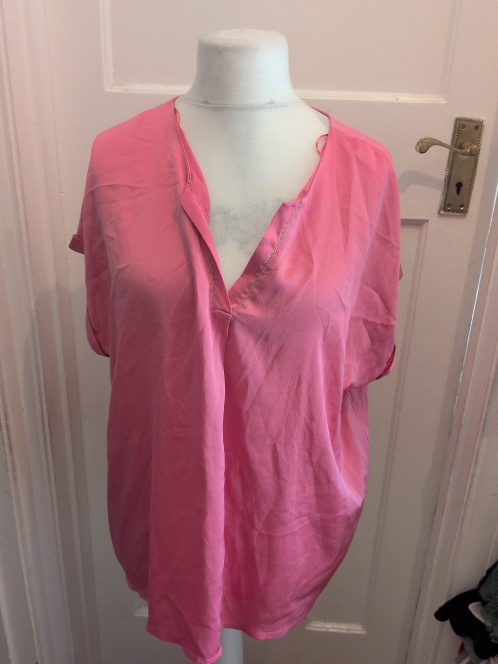 Bonita 2XL Pink Short Sleeve T-shirt Blouse