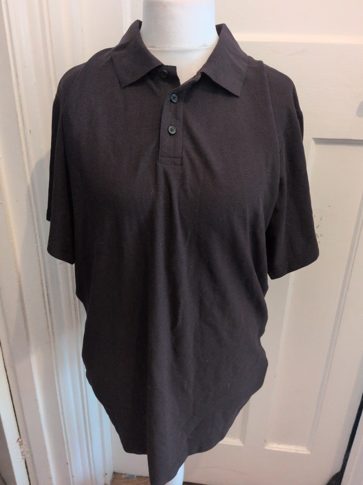 Alexandra XL Black Short Sleeve Polo