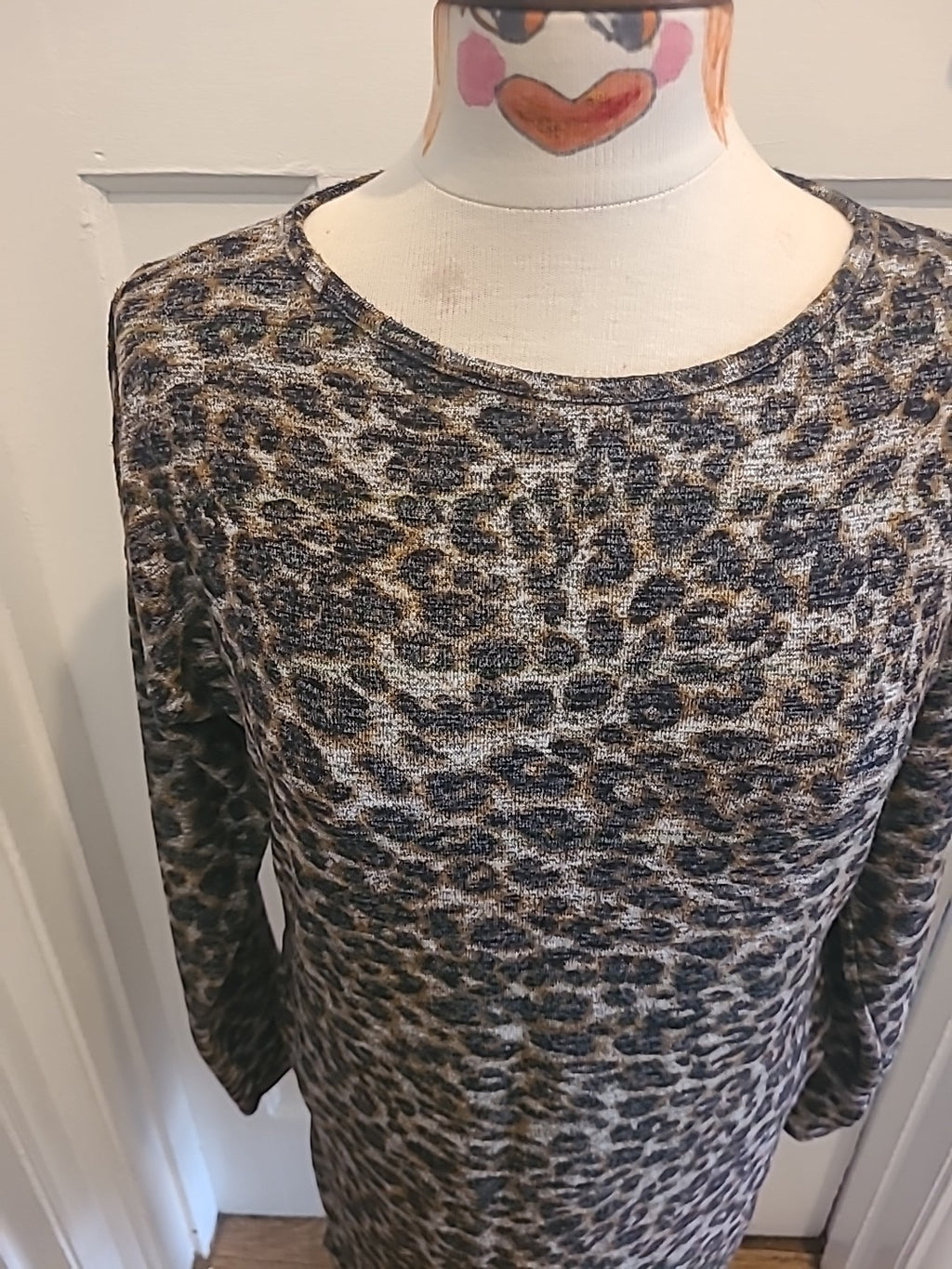 Ladies Marks And Spencer Size 6 Brown/Grey/Black Long Sleeved Nightwear