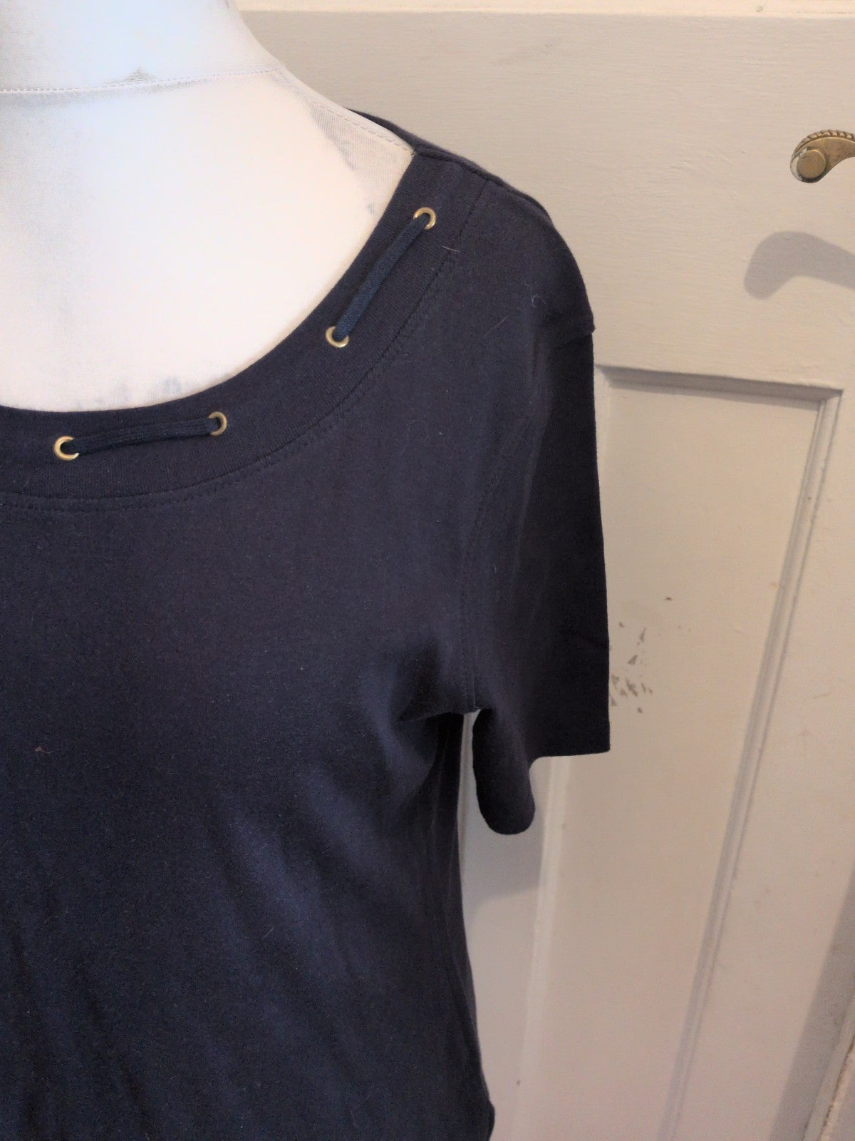 Ladies Marianna Collection Size 16 Navy Short Sleeve T-shirt Blouse