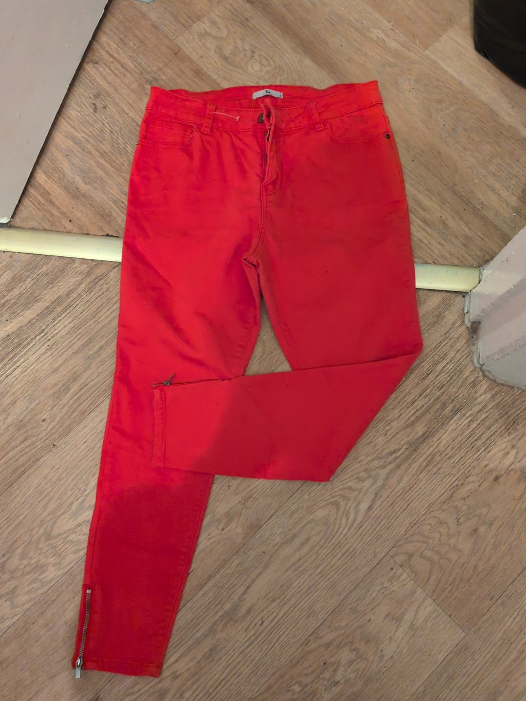 TU 12 Red Denim Jeans