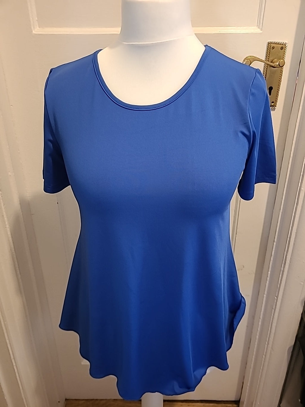 Ladies Size Small Royal Blue Short Sleeved Tshirt Plain