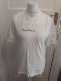 Primark Small Botticelli White Print Short Sleeve T-shirt