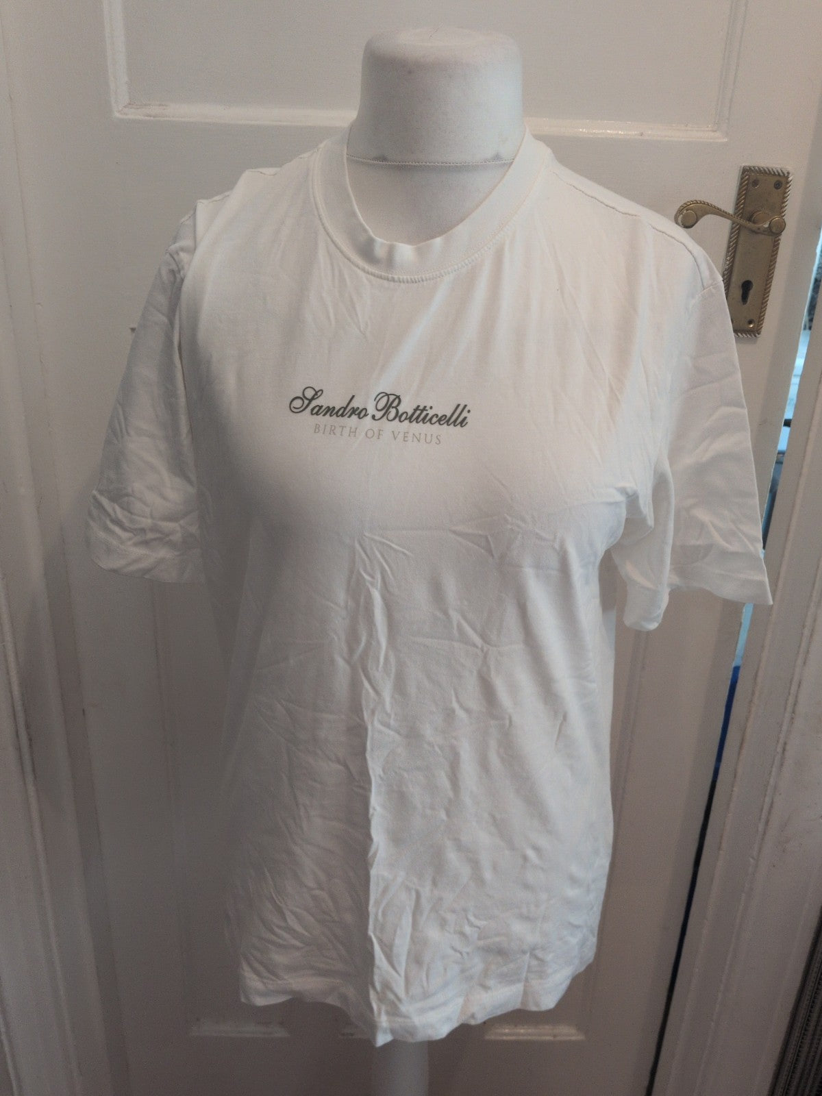 Primark Small Botticelli White Print Short Sleeve T-shirt