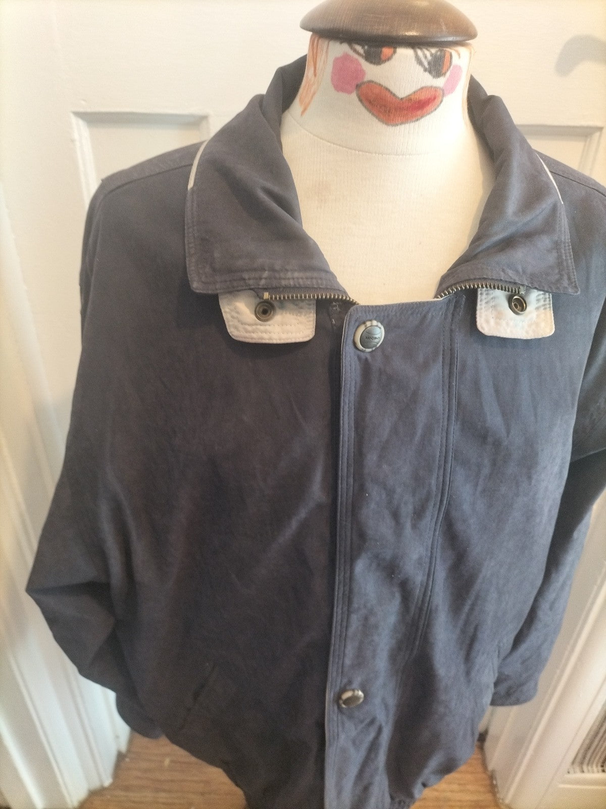Mens Micro Size 42" Navy Long Sleeved Jacket