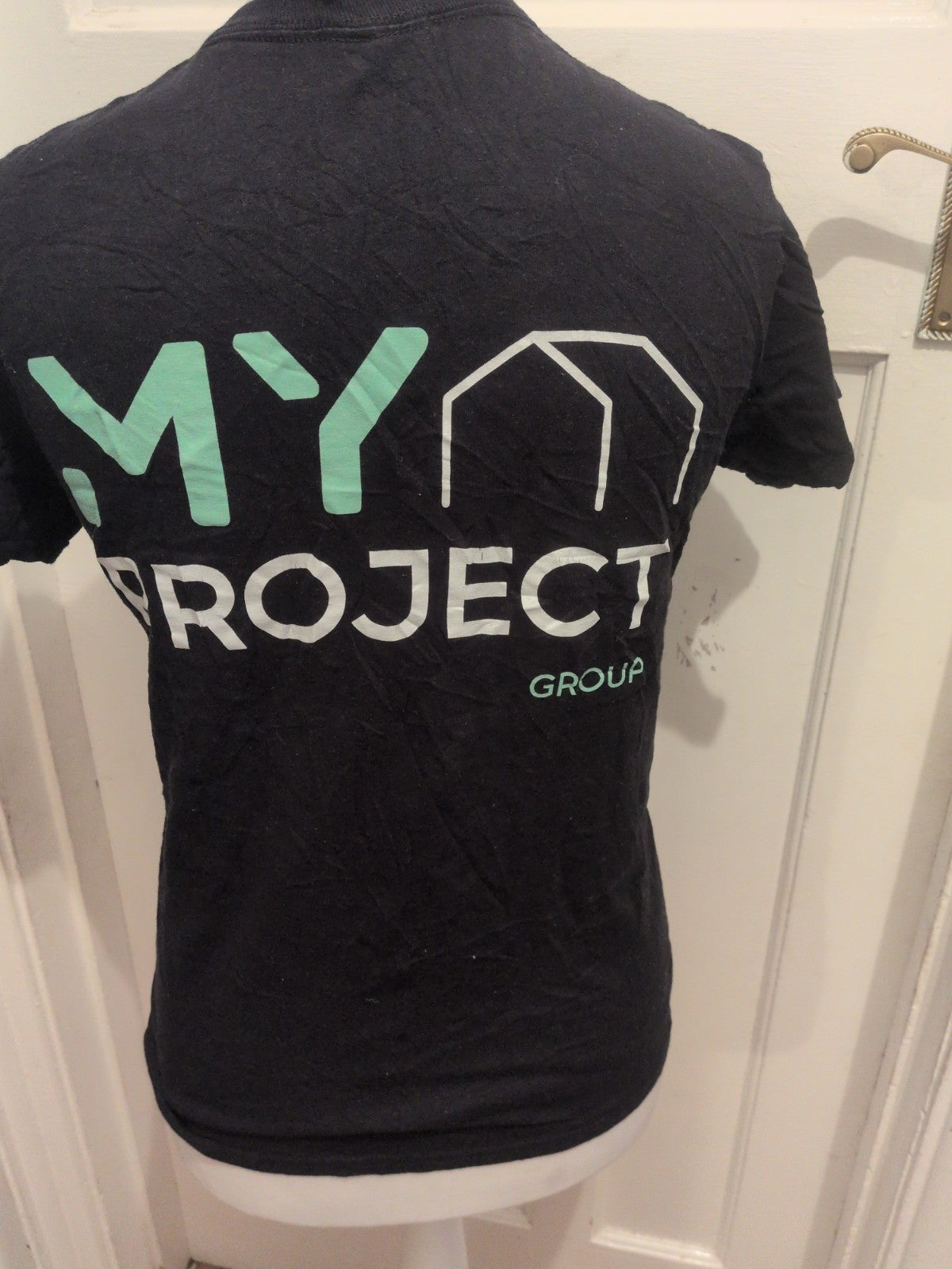Gildan Small Black My Project Print Short Sleeve T-shirt