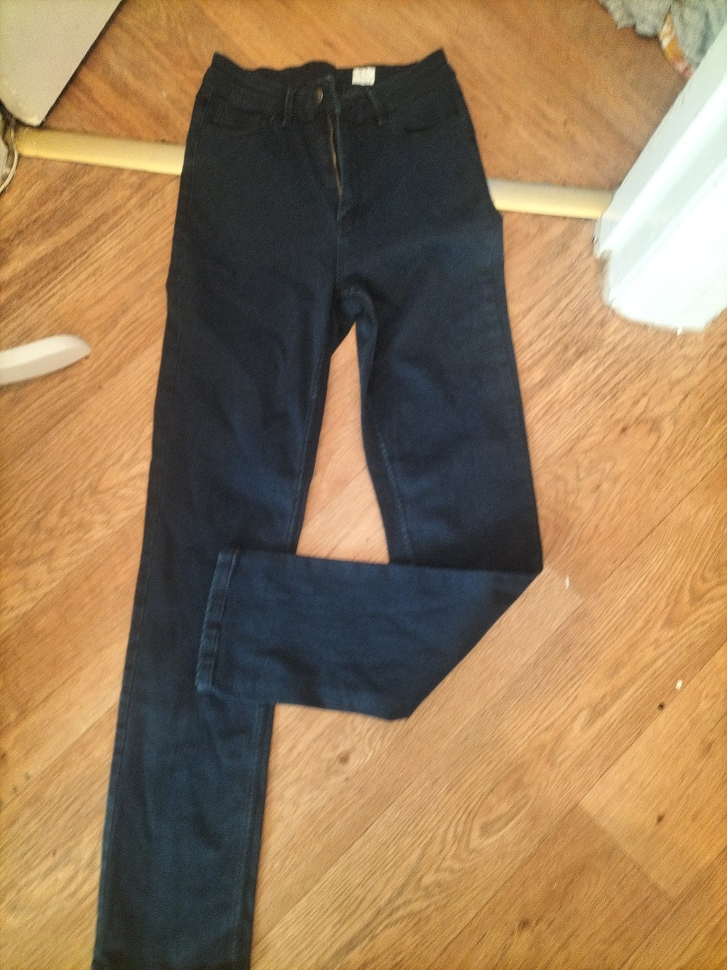Ladies 8R Navy Long Leg Jeans Navy