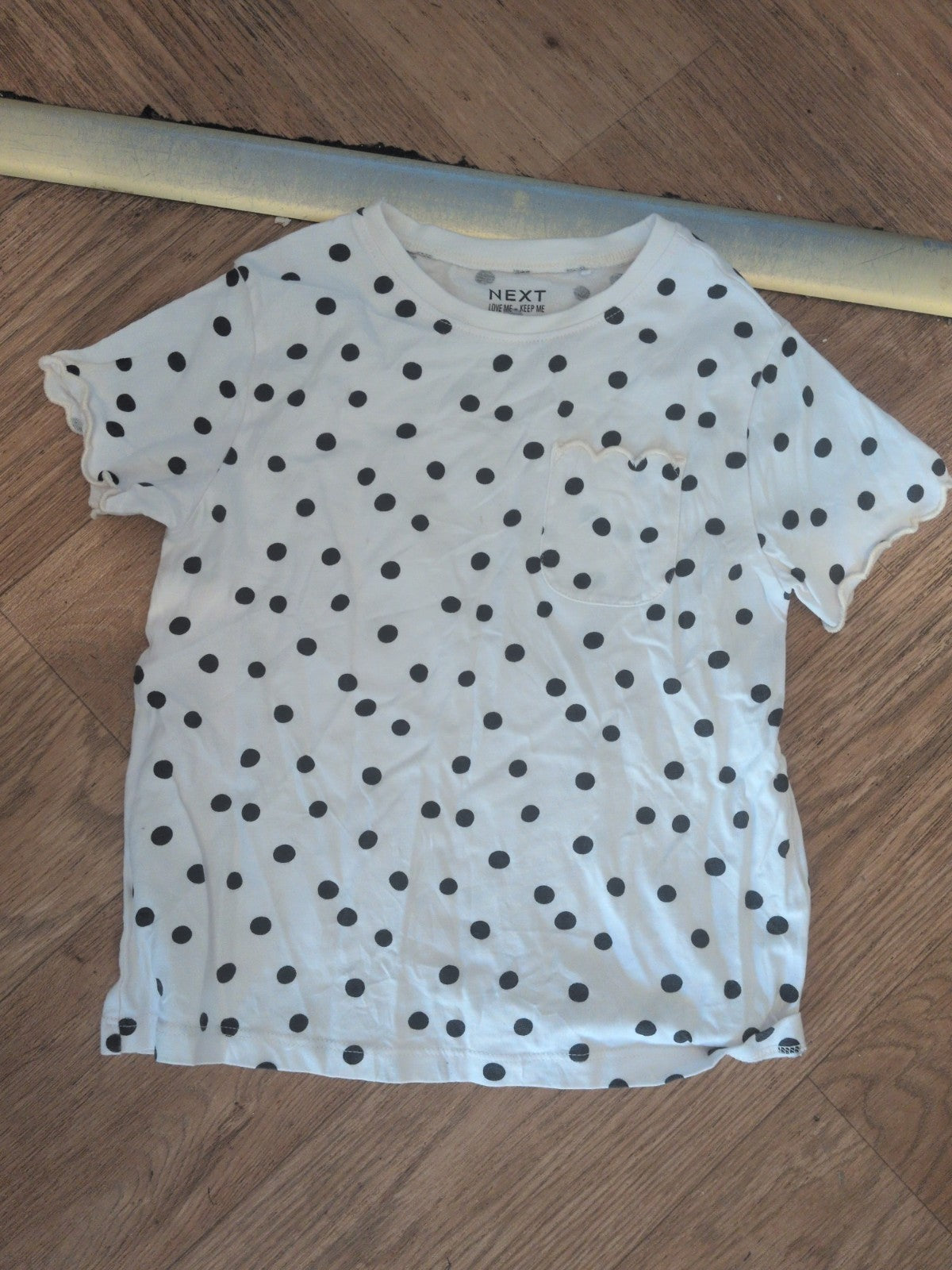 Next 4-5 Years White Spot Short Sleeve T-shirt