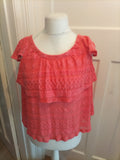 Next 10 Pink Lacey Pattern Sleeveless Blouse