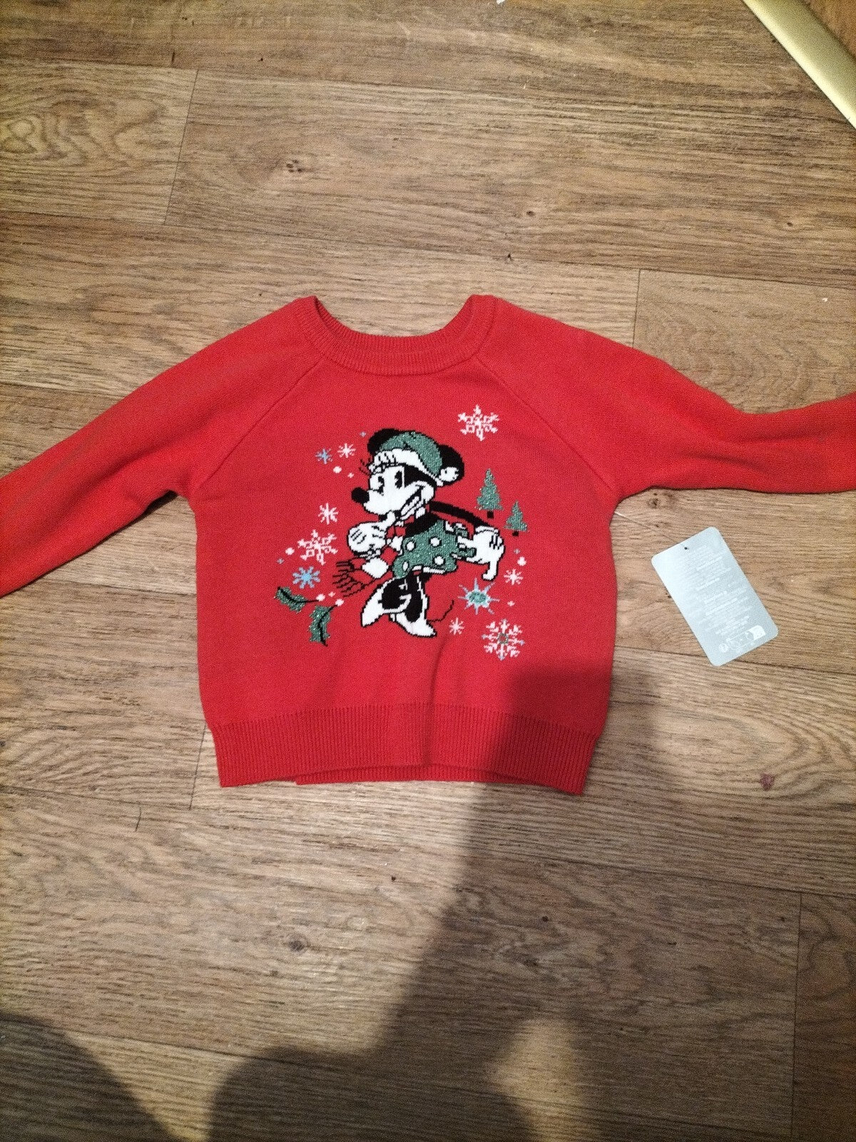 Brand New Disney Baby 18-24 Months Red Long Sleeve Junper