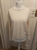 Ladies Primark Size 14-16 White Long Sleeved Tshirt